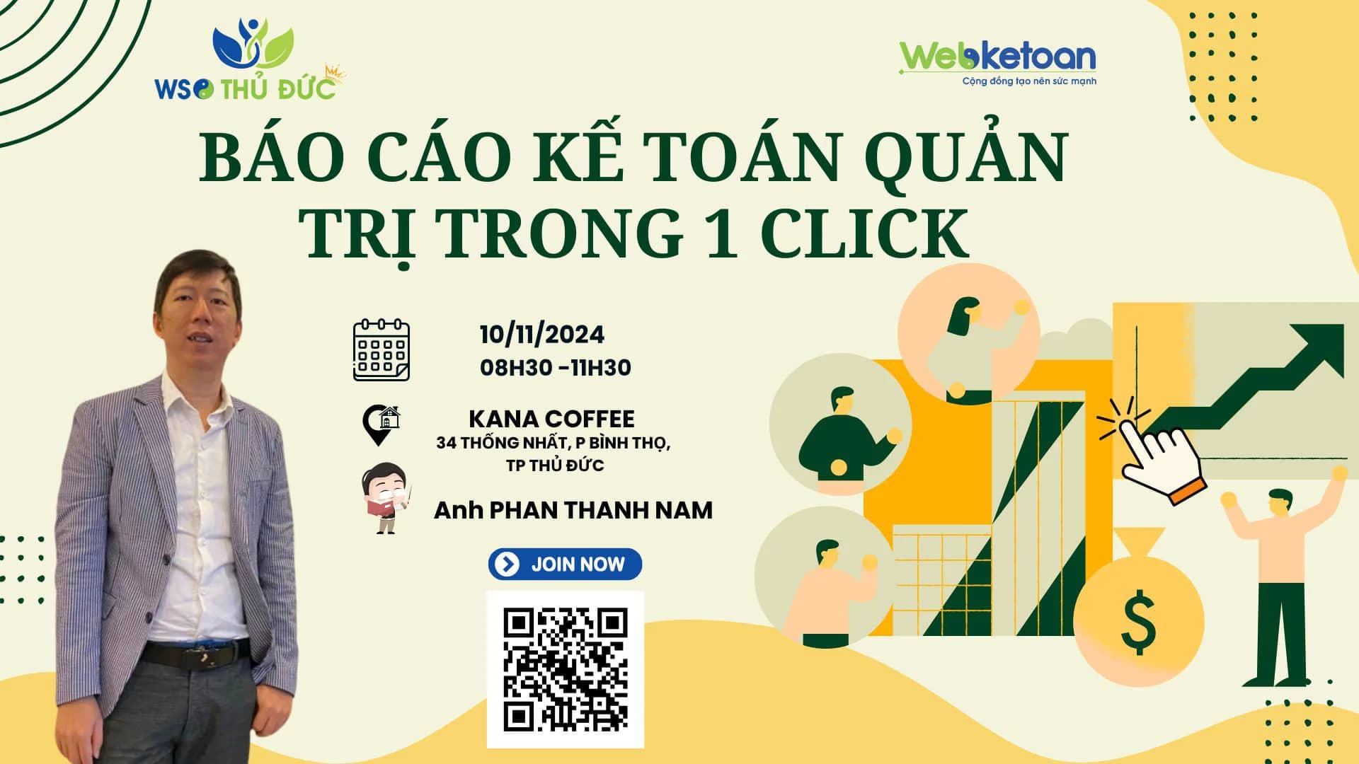 Báo cáo kế toán quản trị trong một click chuột